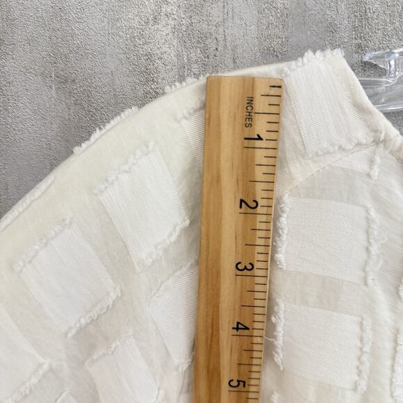 Maeve Dress Women’s Medium Orlaya Drop Waist Patch White Ivory Boho Contemporary - Picture 14 of 16